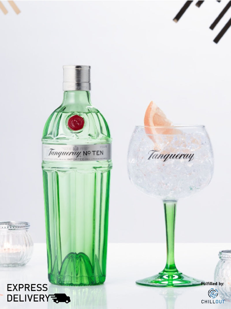 TANQUERAY No.10 GIN FOC GLASS 75CL
