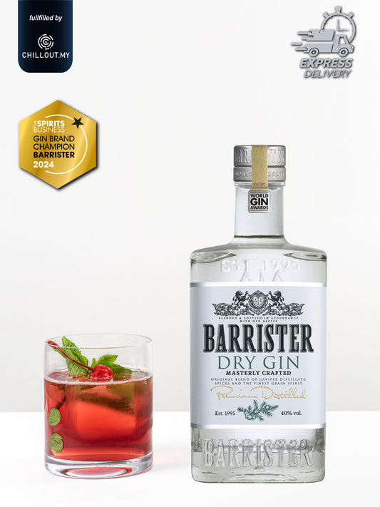 BARRISTER DRY GIN 70CL