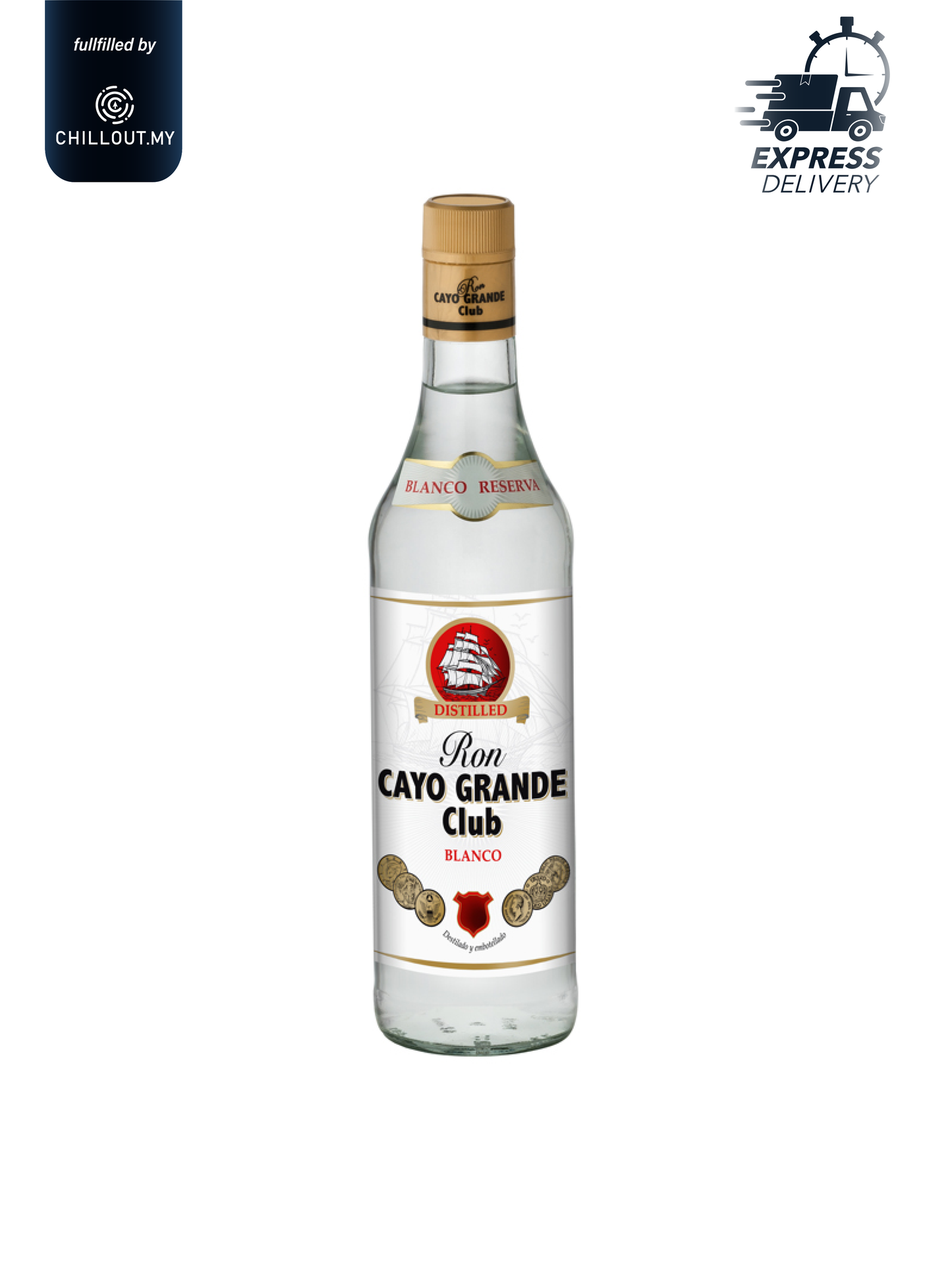 CAYO GRANDE BLANCO RUM 70CL