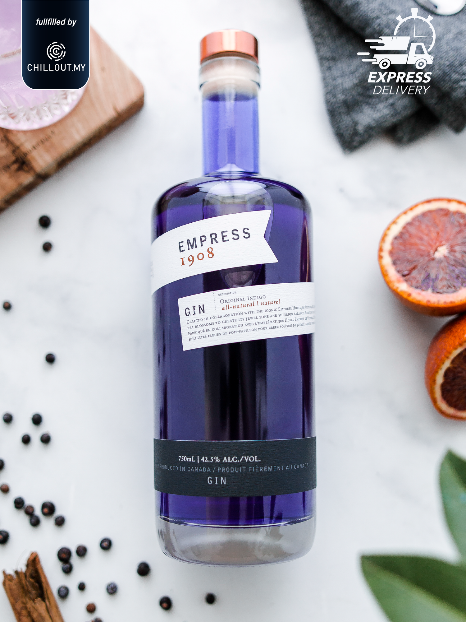 Empress Gin 1908 Indigo Malaysia