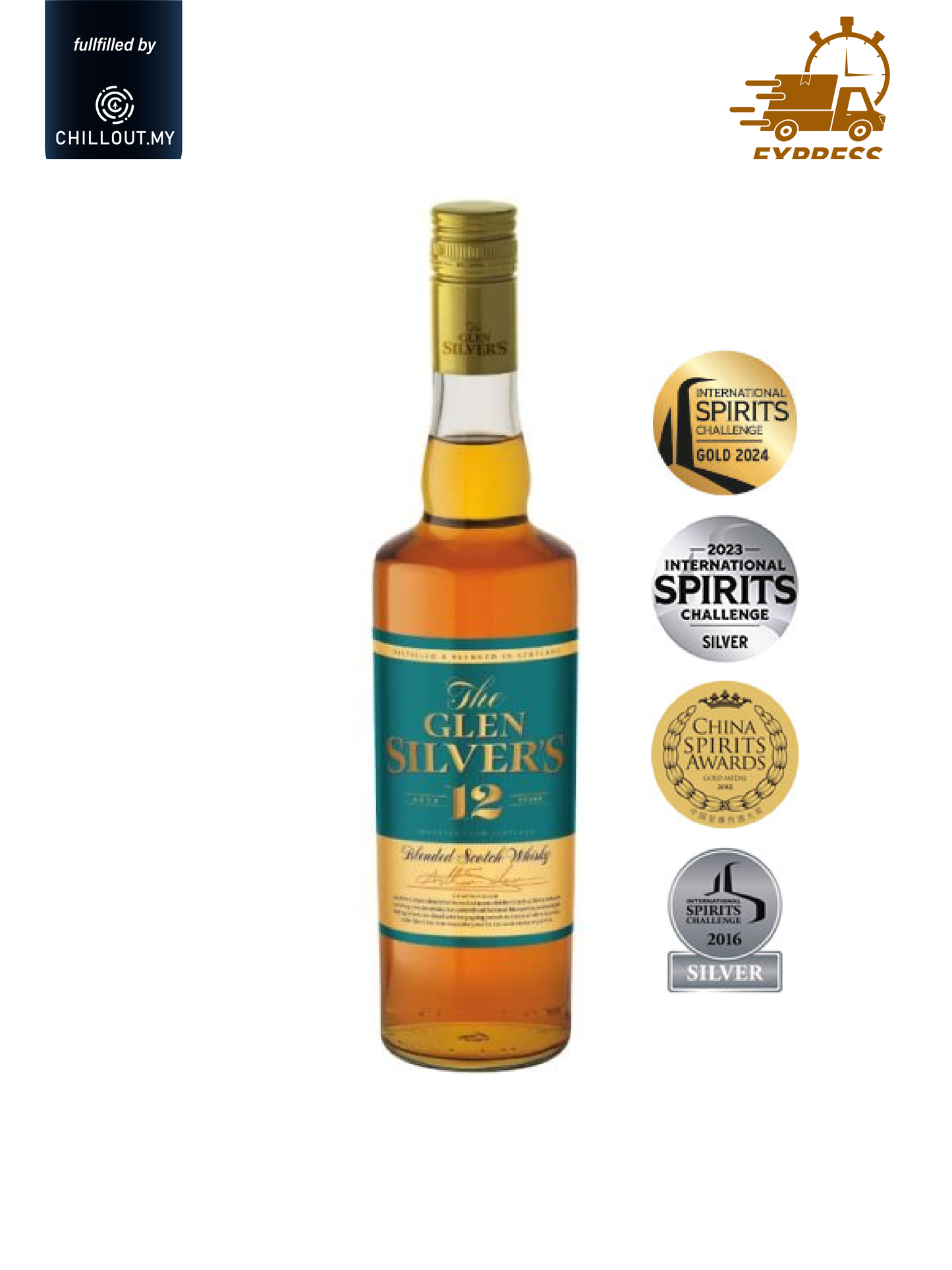 GLEN SILVER'S 12 YO BLENDED SCOTCH WHISKY 70CL