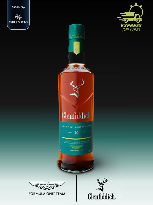 GLENFIDDICH X ASTON MARTIN FORMULA ONE™ TEAM 16 YEAR OLD LIMITED EDITION