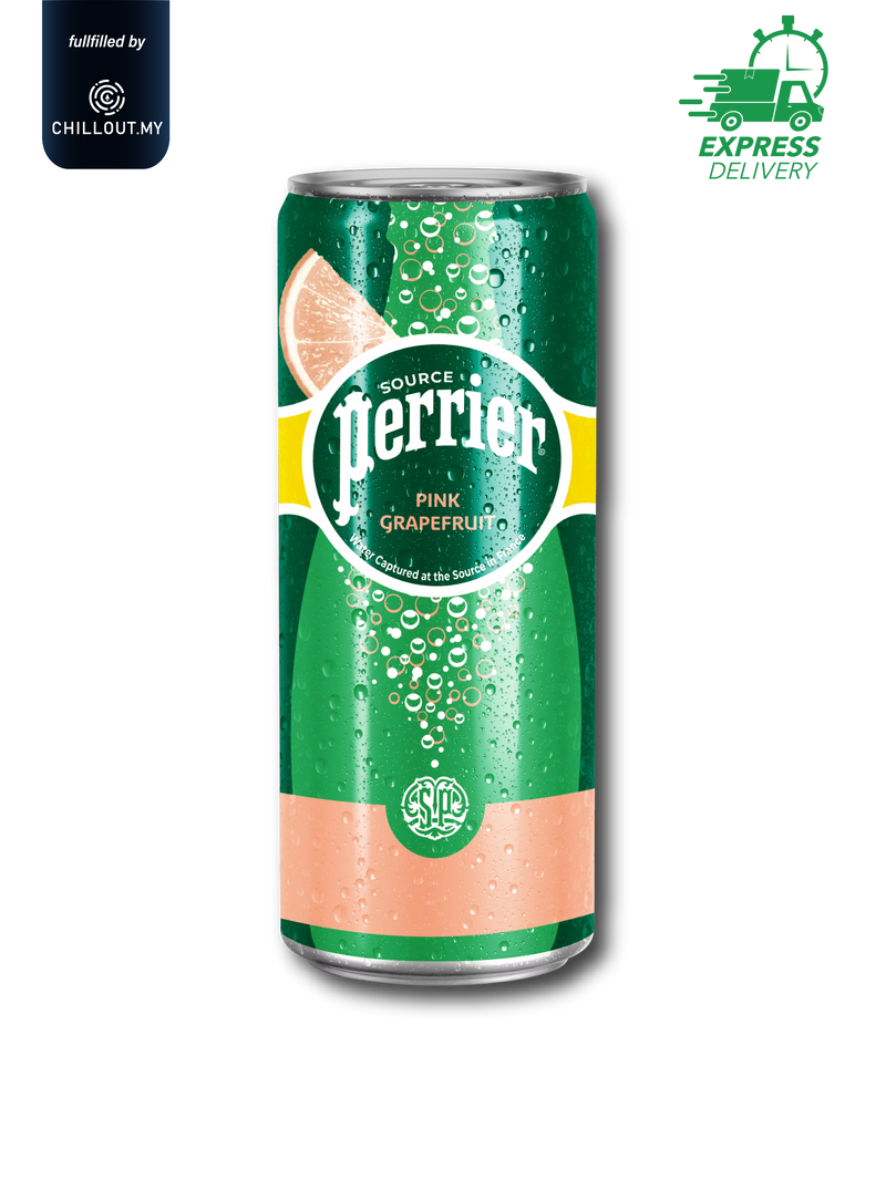 PERRIER NATURAL GRAPEFRUIT FLAVORED SPARKLING MINERAL WATER 250ML