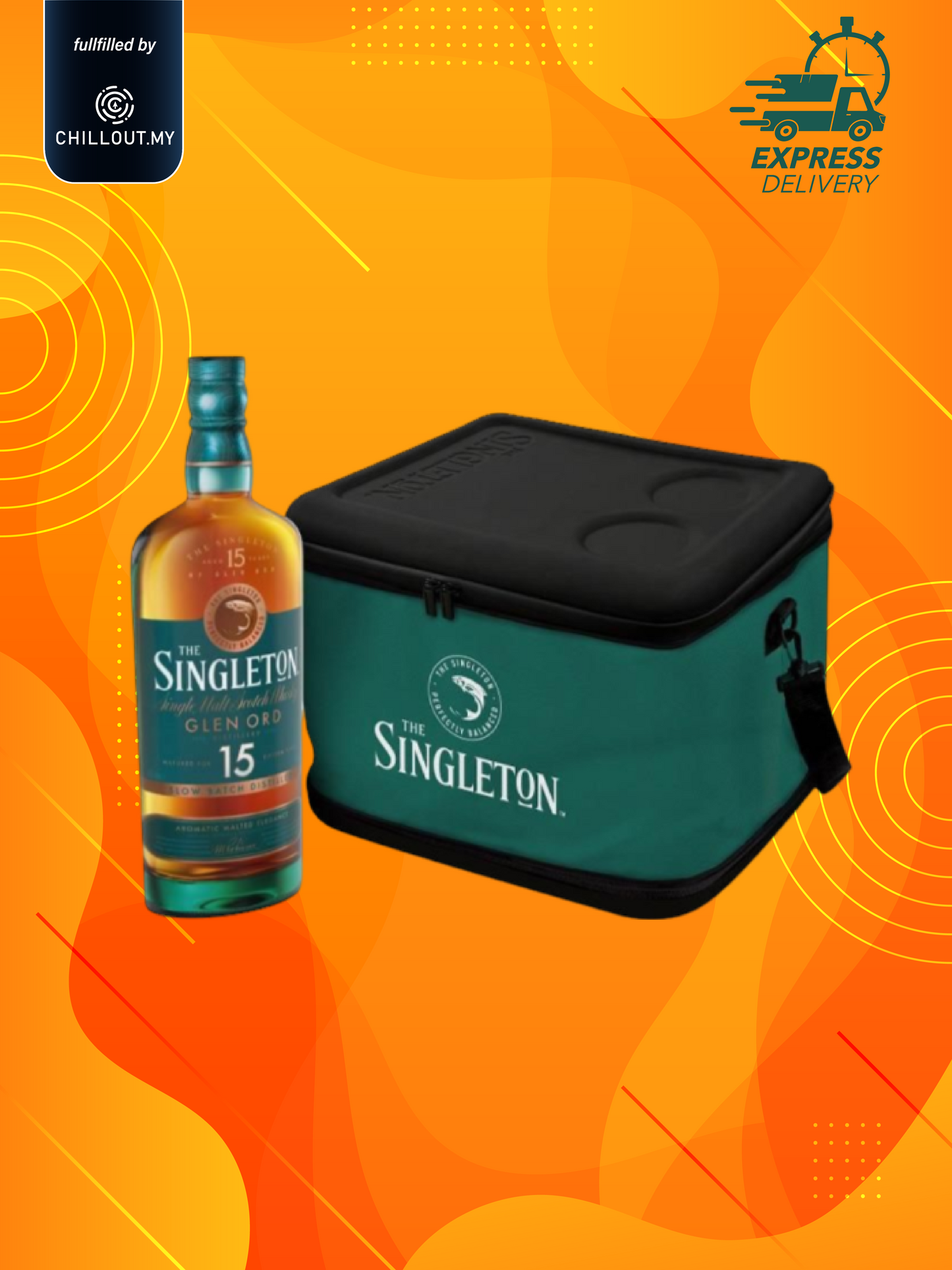 SINGLETON 15 YRS VAP CADDIE BAG 70CL