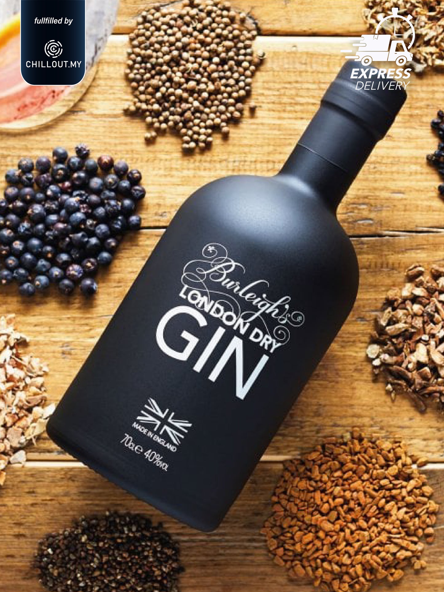 BURLEIGHS SIGNATURE LONDON DRY GIN 70CL