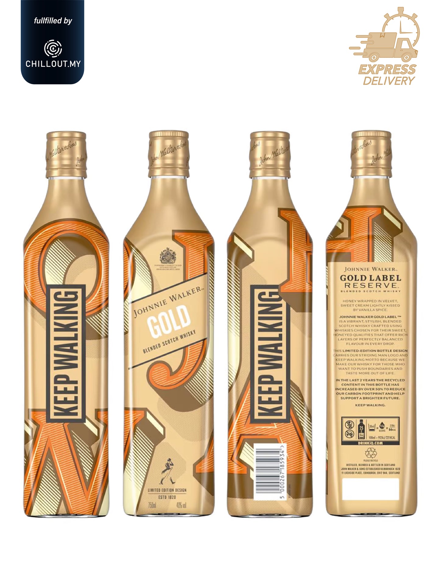 JW JOHNNIE WALKER GOLD LABEL ICON RESERVE 2.0