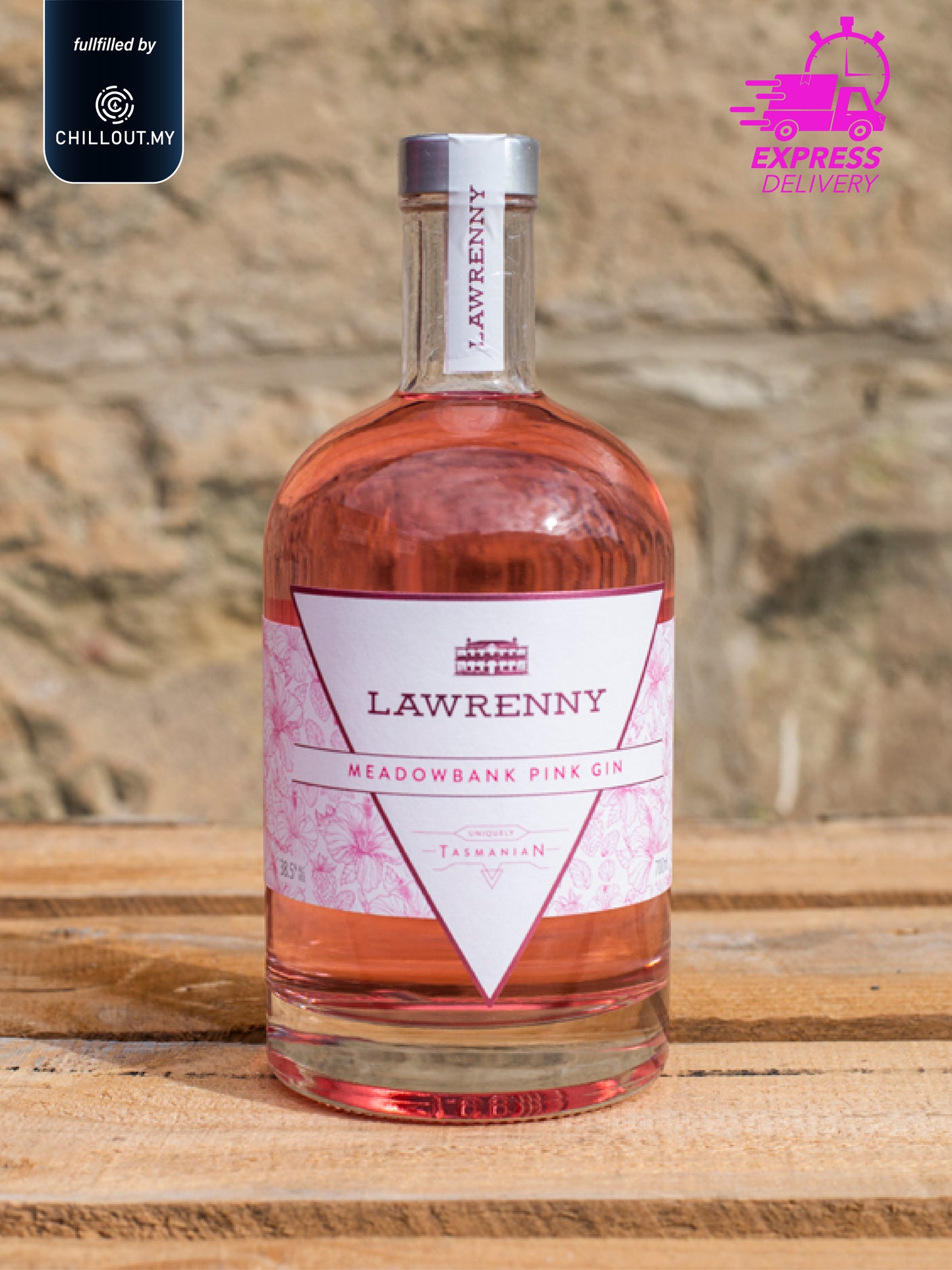 LAWRENNY MEADOW BANK PIN GIN 70CL