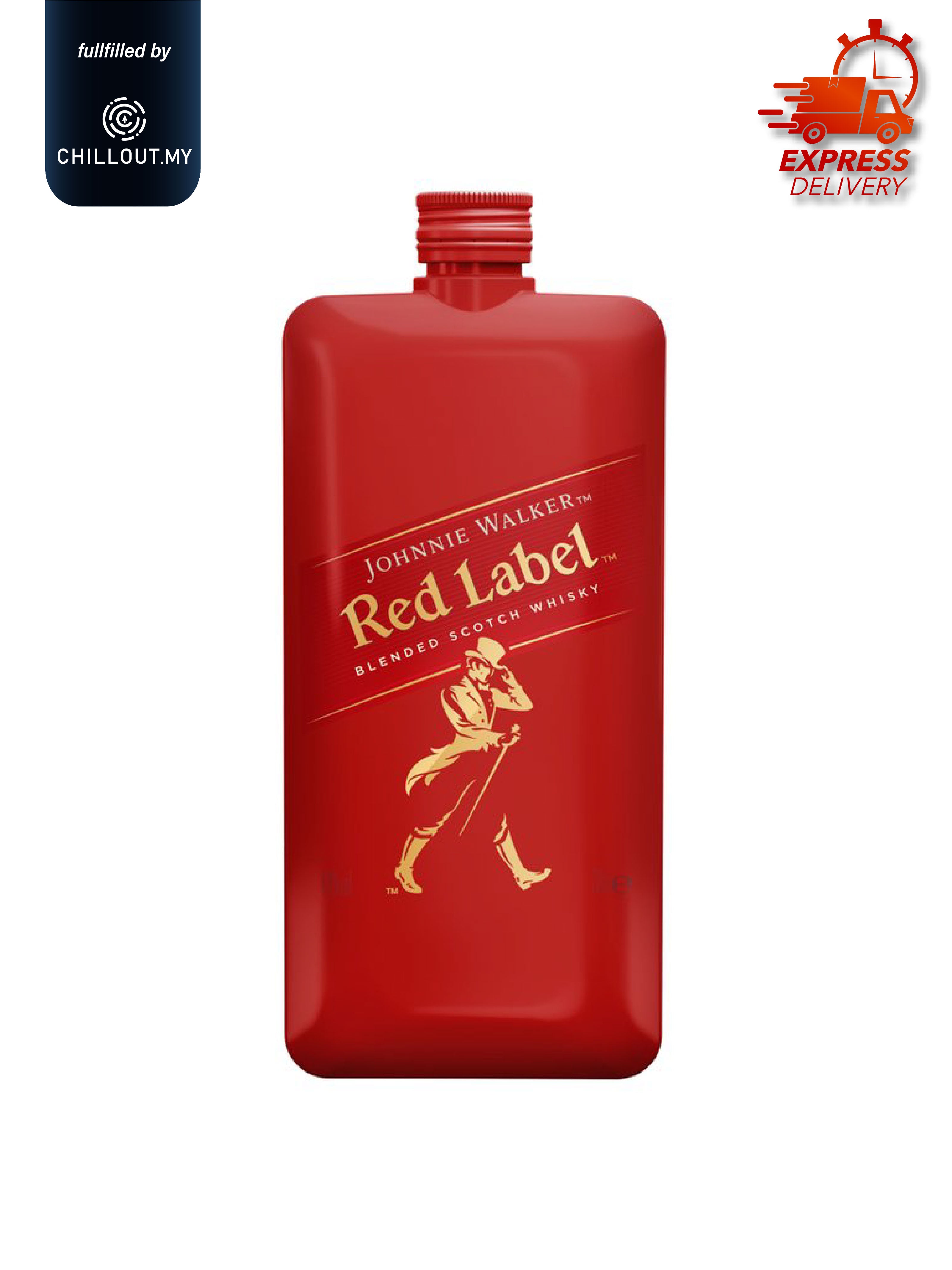 Red Labell JOHNNIE WALKER RED LABEL POCKET SCOTCH 20CL – chillout.my