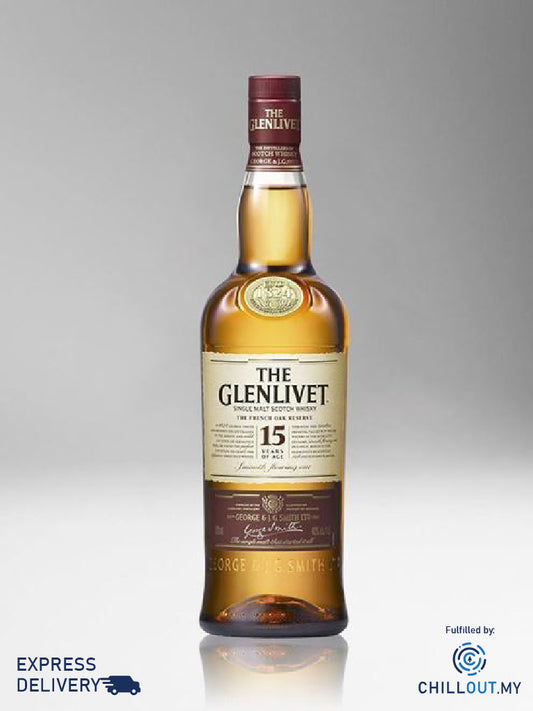 THE GLENLIVET 15YO MALT WHISKY 70CL