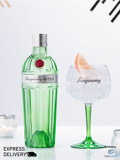 TANQUERAY No.10 GIN FOC GLASS 75CL